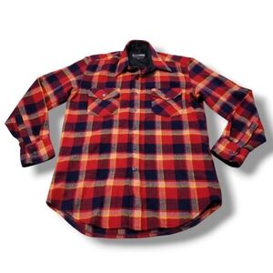 Vintage VIP Shirt Size Medium Vintage Flannel Shirt Mens Button Down Shirt Plaid